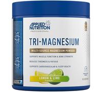 Applied Nutrition Tri-Magnesium Powder 3 en 1 Suppléments de glycinate de magnésium pour les os, les muscles, le système nerveux et le sommeil (200 g - 50 portions) (citron et citron vert)