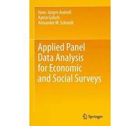 Applied Panel Data Analysis For Economic And Social Surveys