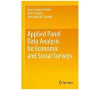 Applied Panel Data Analysis For Economic And Social Surveys