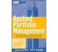 Applied Portfolio Management by Shenoy Hardcover Book Catherine Shenoy, Kent C. McCarthy (Auteur)