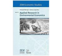 Applied Research In Environmental Economics