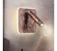 Applique 3000K RETRO VINTAGE LED lampe de chevet - 3W +10W USB