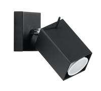 Applique Acier Noir GU10 1 Merida