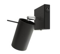 Applique Acier Noir GU10 1 Ring switch