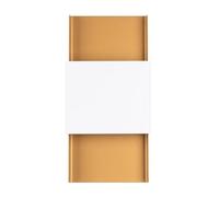 Applique Acier Or/Blanc G9 2 Durlin