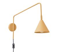 Applique Acier Or E14 Fiche Interrupteur Cuisine T:61 cm Chambre à coucher