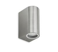 Applique Aluminium bi-directionnelle 2xGU10 Inox