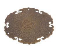 Applique Ancienne en Cuivre pour Meubles et Boîtes, Célébration Halloween | Décoration Chinoise Antique, Forme Classique Raffinée, Usage pour Armoire et Intérieur, Finition Or