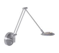 Applique applique murale lampe de lecture orientable LED lampe de chambre argent L 53 cm