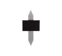 Applique art déco en métal noir et argenté - L. 22 x H. 75 cm - SANGARIUS