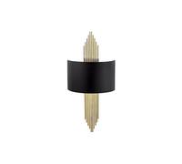 Applique art déco en métal noir et doré - L. 22 x H. 75 cm - SANGARIUS
