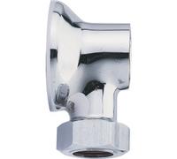 Applique avec écrou collet battu chromé - femelle 15/21 écrou 12/14 WATTS