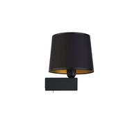 Applique Avec Interrupteur Noir Or Conviviale LEONIE Salon Lit Applique Murale