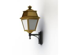 Applique Avenue 2 N°7 LED opale Laiton vernis teinté 070 - PRADIER 102121070