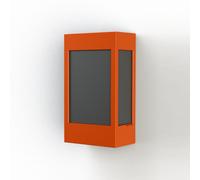 Applique Brick² N° 1 Classe 3 Diffuseur PMMA noir Orange 014 - PRADIER 108016014