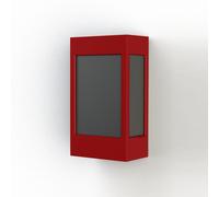 Applique Brick² N° 1 Classe 3 Diffuseur PMMA noir Rouge 110 - PRADIER 108016110