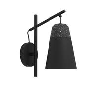 Applique CANTERRAS E27 1X40W en acier noir 150x0x320mm