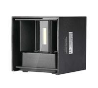 Applique carrée à LED V-TAC - Bridgelux - IP65 Waterproof - Noir - 5W - 700 lumens - 4000K