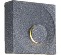 Applique carrée en ciment, style art déco, plusieurs options d'éclairage, style gris sable, lumière blanche