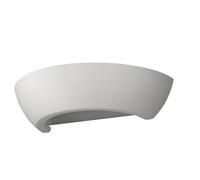 SOLLUX Applique OSKAR Lampe Simple Éclairage Mural en Céramique Ampoule LED Géométrique Minimaliste Installation Facile Couleur Gris 36x15x7.5 cm