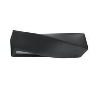Sollux Applique SIGMA Wave Lampe Céramique Éclairage Mural Ampoule LED Géométrique Minimaliste Installation Facile Couleur Noire 42x12x14cm
