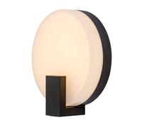 Applique circulaire murale d'extérieur IP44 moderne 10W noir [EEK: G]