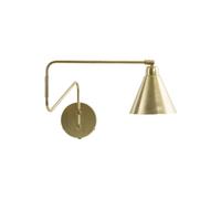 Applique coudée en fer doré, E14, 1 ampoule - House Doctor, Game - 15x70x25 cm