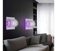 Applique Couloir Luminaire de Salon Bille 1xG4 Deko-Led Acier Chrome 2er Set