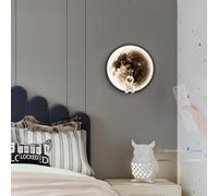 Applique da parete a LED per interni, lampada da parete creativa a Forma di Luna Con telecomando, Applique da parete Con dimmerazione 2700K-6500K, decorazione moderna per soggiorno, Camera da Let