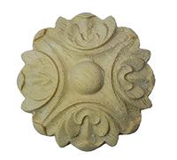 Applique d'angle sculptée en bois, Applique sculptée en bois de chêne for meubles, décalcomanie Onlay, sculpture fleurs, tailles multiples(10x10CM)