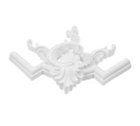 Applique D'angle Sculptée Style Européen en PU Blanc | Installation Facile pour Chambres et Salons, Application Polyvalente Décorative, Moulure D'angle Élégante
