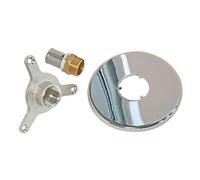 Applique d'arrosage chromée avec raccord PER à sertir 16mm x 1/2" Pronorm