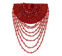 Applique de dentelle perlée Vintage broderie fleur col dentelle cristal perle strass chemise épaulette épaule Applique(A2 1piece)