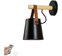 Applique De Ferme à Piles Décoration Murale Non Câblée Lampe Murale sans Fil Alimentée par Batterie Télécommande Industrielle Lampe Murale sans Fil pour Chambre à Coucher, Dark-1 Pcs