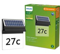 Applique de jardin Lampe solaire pour façade extérieure LED 0,2W 17lm 2700K Noir Enkara Philips