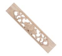 Applique de Porte Sculptée en Bois Beige, Rectangle Creux