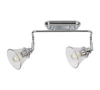 Rabalux Lampe murale Lumière Antoine métal chromé E14 2×40W IP44 dimmable H14 L39 B18cm