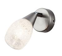 Applique de salon en cristal de verre spot spot de lumière pivotant dans un ensemble comprenant des ampoules LED