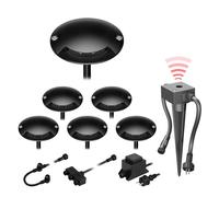 Applique de sol LED BUNDA à 1 flamme avec capteur crépusculaire pour