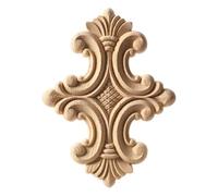 Applique décorative d'angle en bois sculpté, cadre non peint, pour placard ou armoire, idéale pour la décoration de meubles, F52, 11.8.5