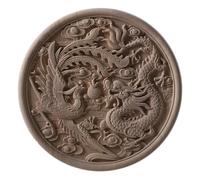 Applique décorative d'angle en bois sculpté, motif floral, non peinte, B154, 4