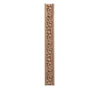 Applique décorative d'angle en bois sculpté, motif floral, non peinte, XT7,50,10