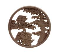 Applique décorative en bois pour meubles, autocollant décoratif non peint en forme de fleur, motif floral long, pour la décoration murale, intérieure et extérieure, B234, 3