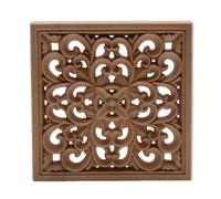 Applique décorative en bois pour meubles, autocollant mural non peint en forme de fleur, motif floral, pour la décoration intérieure et extérieure, B224, 2