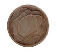 Applique décorative en bois pour meubles, autocollant mural non peint en forme de fleur, pour la décoration intérieure et les fenêtres, B230, 3