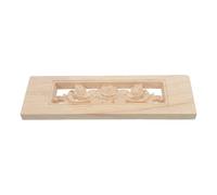 Applique Décorative en Bois Sculpté Style Européen Beige