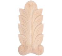Applique Décorative en Bois Sculpté Vintage pour Intérieur Classique | Finition Beige Non Peinte, Style Européen Traditionnel, Usage Chambre et Bureau, Atmosphère Artistique