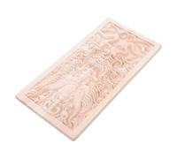 Applique Décorative en Bois Style Chinois Rétro pour Murs | Bois Massif Non Peint, Grain Visible, Autocollant Discret, pour Cloisons de Thé et Zones Fréquentées