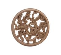 Applique décorative florale unique en bois sculpté antique, cadre en bois, incrustation, accessoire pour meubles et armoires, B3,3
