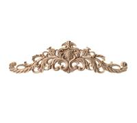 Applique décorative miniature en bois sculpté non peint, en forme de bande d'angle, pour meubles, murs, portes et placards. CH17,35,9.5